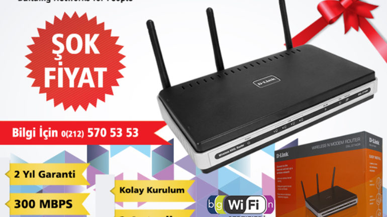 D-Link DSL-2740R Modem Router Türkiye’de İlk!