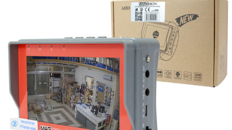Magbox AHD-Analog CCTV Kamera El Tipi Test Cihazı