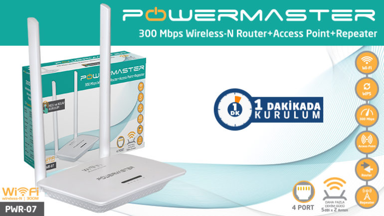 Powermaster PWR-07 Access Point Kurulum (Resimli Anlatım)